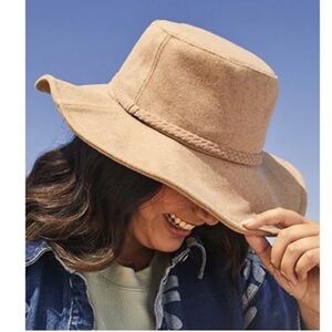 ASN | Anthropologie Harper felt soft sun hat braided